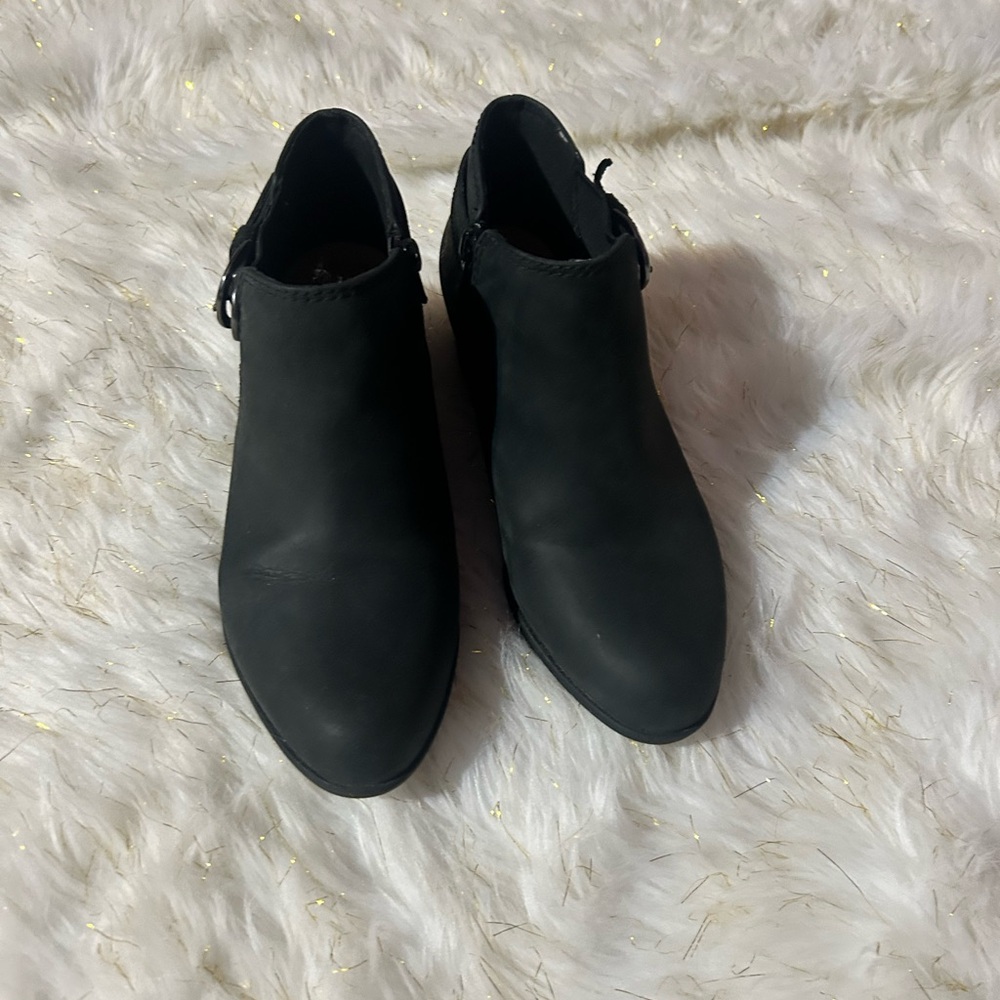 Clarks Sleek Black Ankle Booties